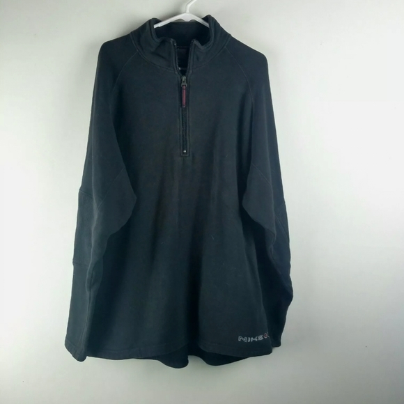 VTG Nike Vintage Pullover Fleece Sz XL Black Quarter Zip Oversized Good